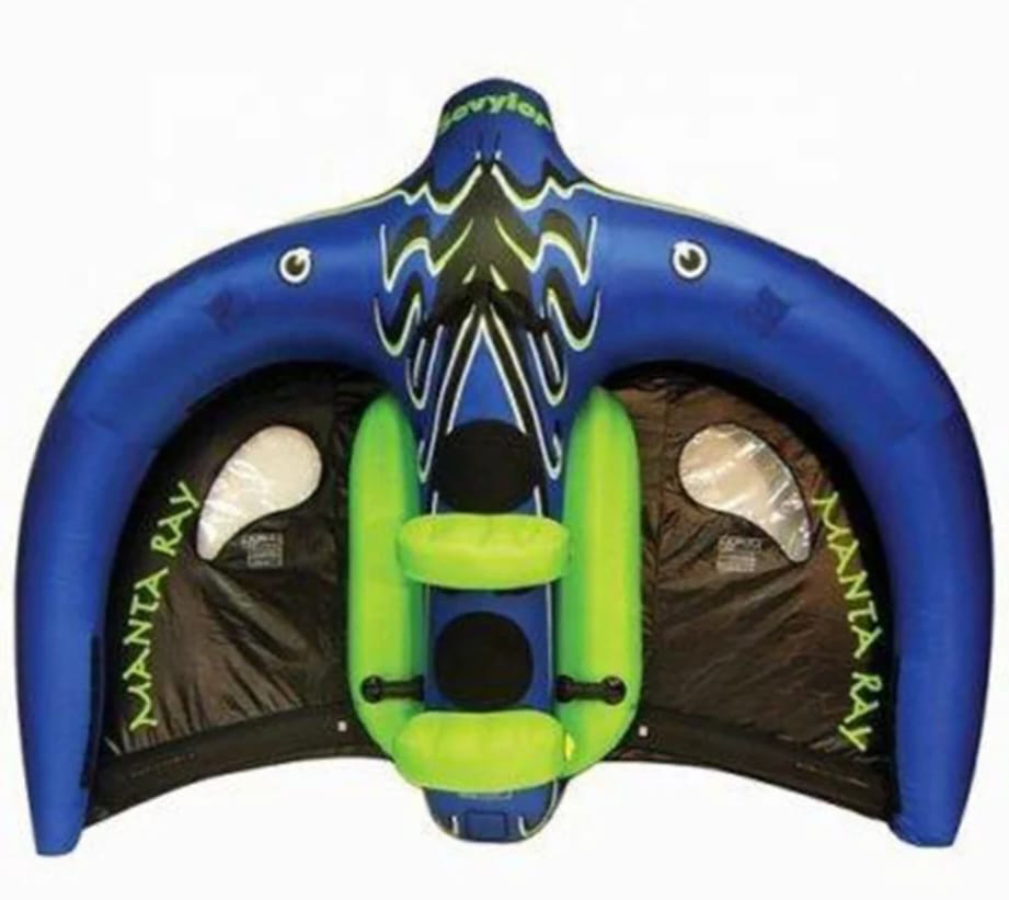 Manta hinchable remolcable para 2 personas voladora sobre lancha Seahorse