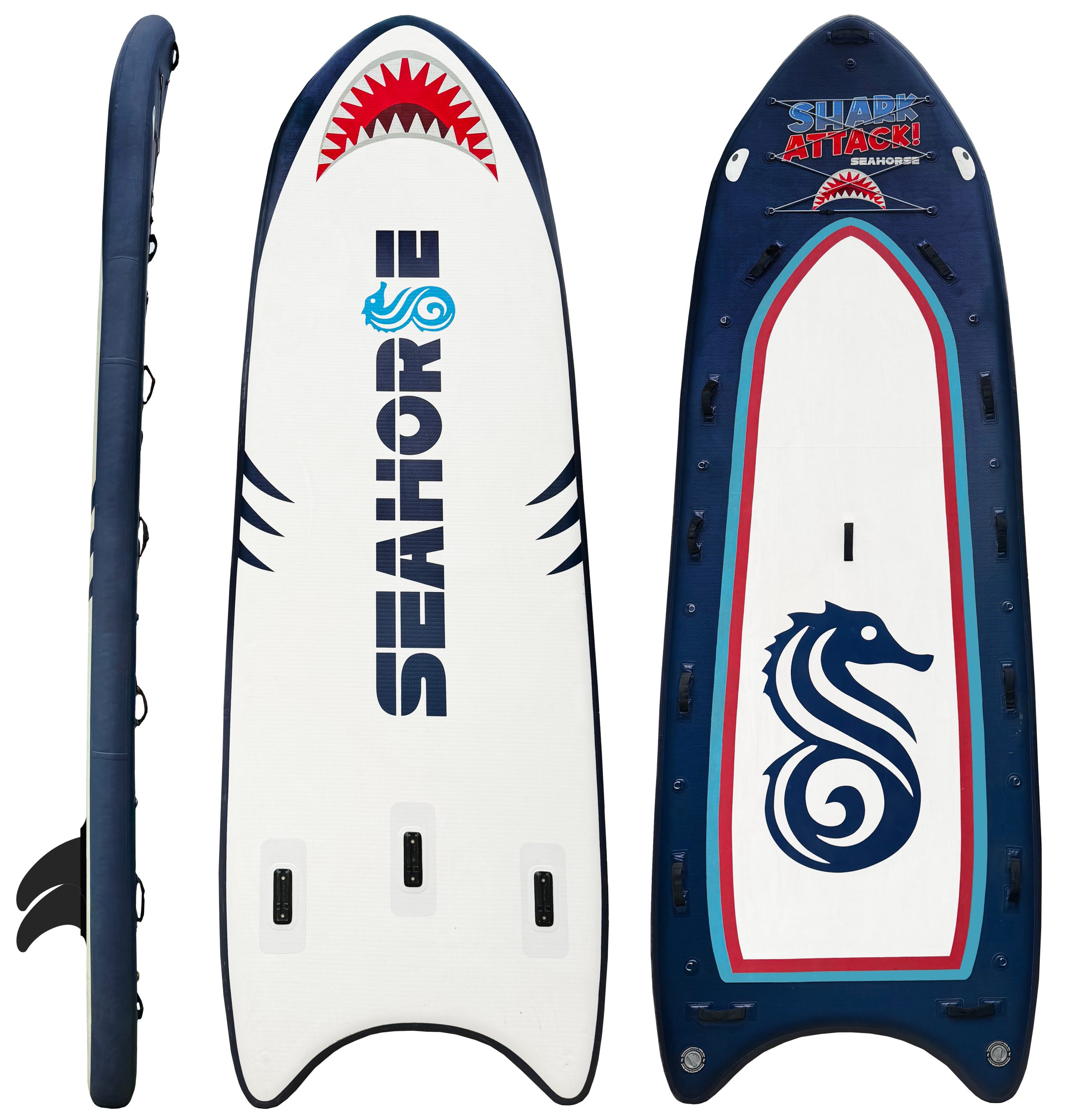 Tabla paddle surf gigante 6 personas Megalodon Seahorse T6.26 remando en grupoTabla paddle surf gigante 6 personas Megalodon Seahorse T6.26 remando en grupo