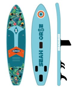 Tabla paddle surf hinchable tropical Seahorse T4.26 con diseño exótico