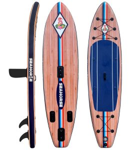 Tabla paddle surf hinchable vintage Seahorse T1.26 diseño retro clásico