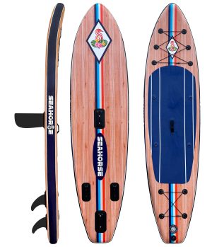 Tabla paddle surf hinchable vintage Seahorse T1.26 diseño retro clásico
