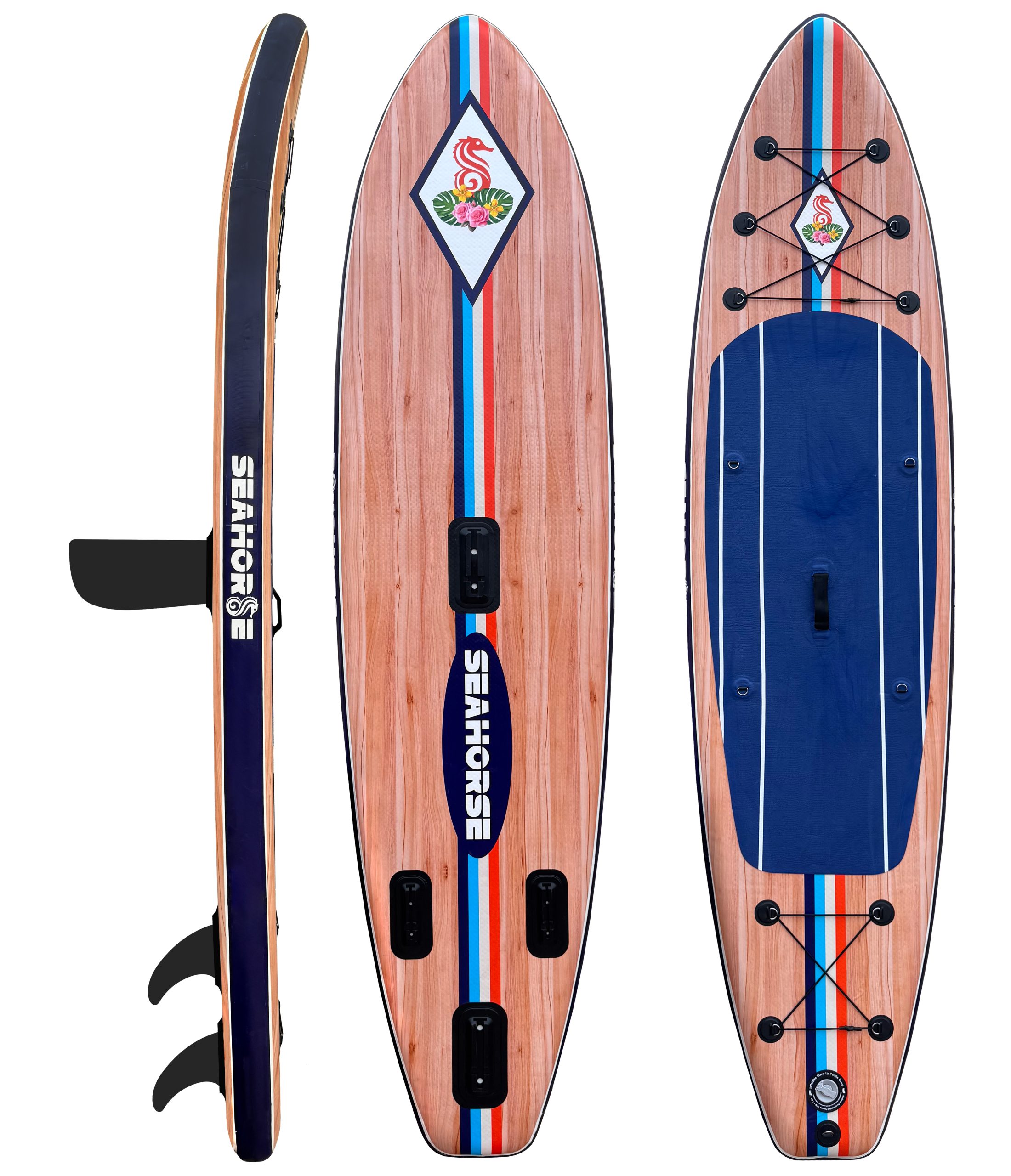 Tabla paddle surf hinchable vintage Seahorse T1.26 diseño retro clásico